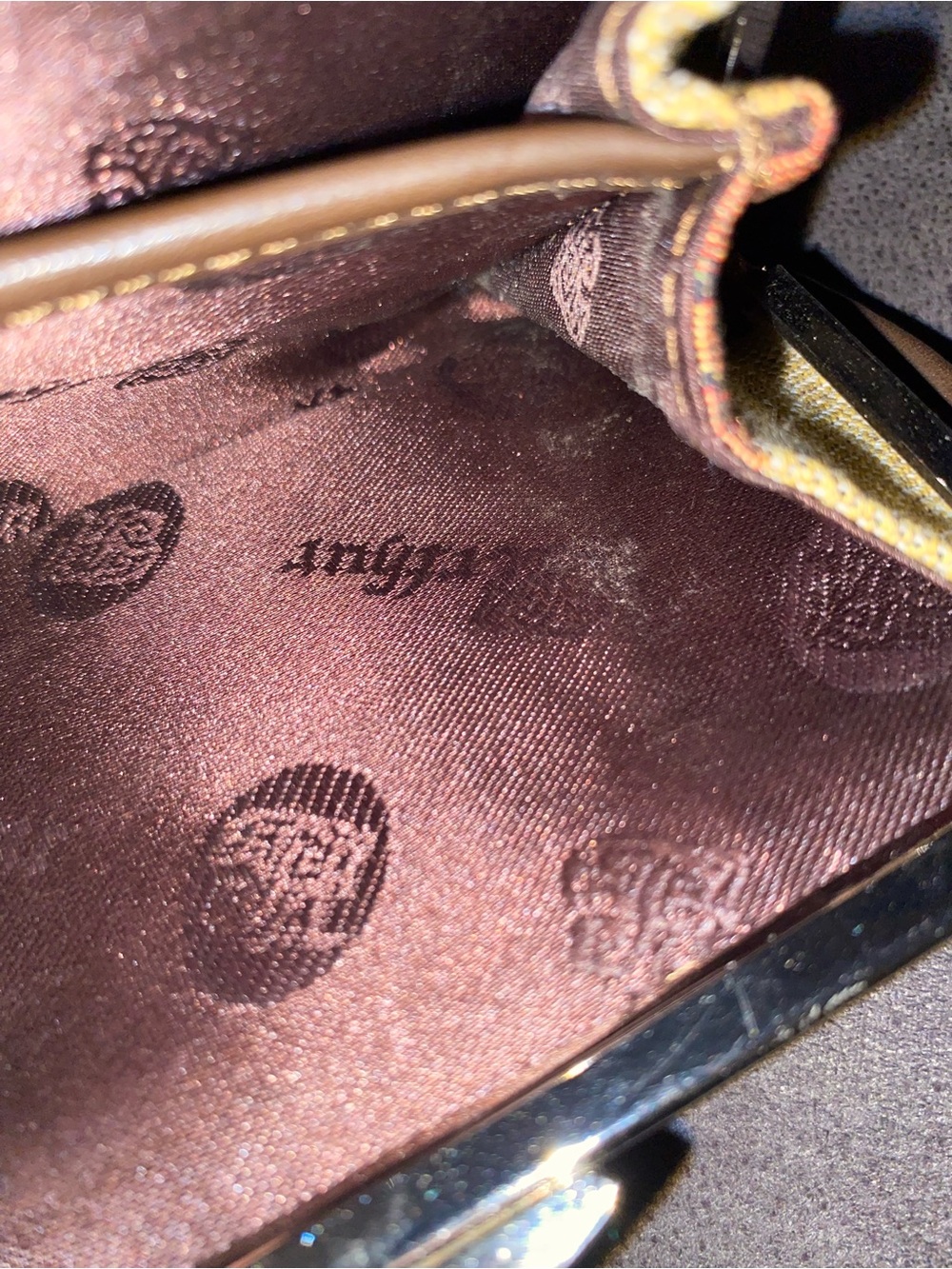 Brighton Brown Satin-Lined Clasp Coin Purse - Picture 4 of 4